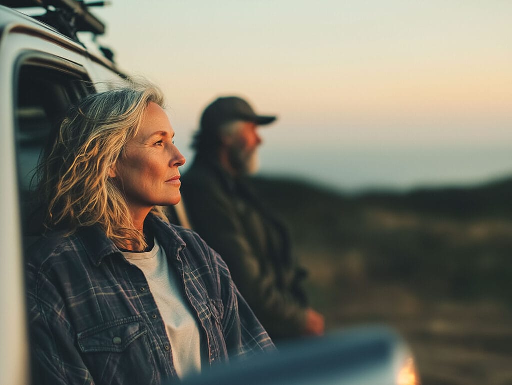 washdoctors mobile car valeting car care plans retired couple in car looking at sunset